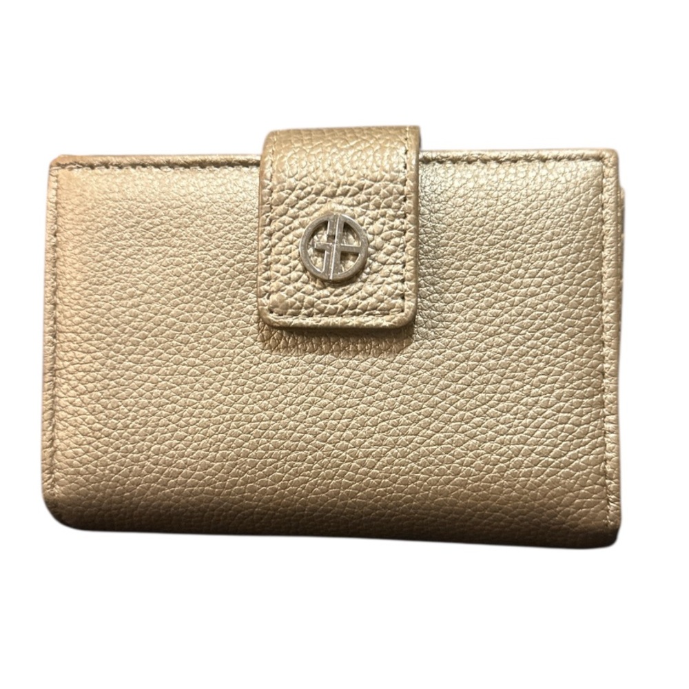 Giani Bernini Gold Compact Kiss lock Wallet
